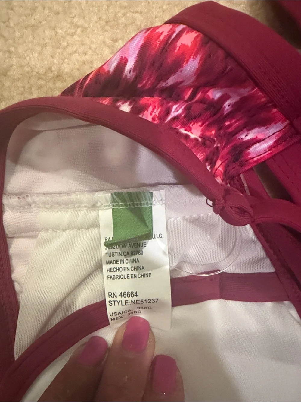 NEXT — Red Patterned Two-Piece Bikini Set - Picture 3 of 4